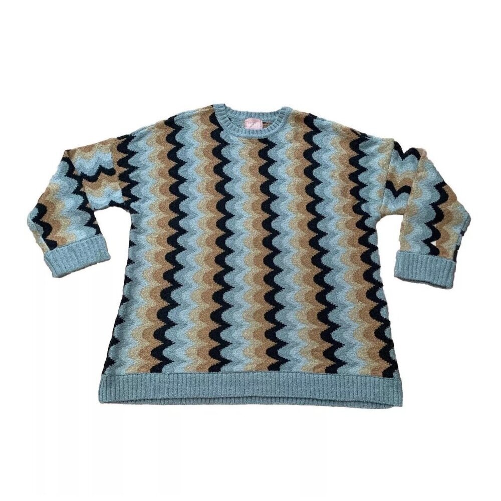 Show Me Your Mumu Retro Wave Sweater Size XL Multicolor